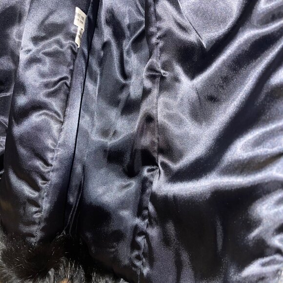 Vintage Womens Jacket Black Size Medium Black Rabbit Fur Casual Hong Kong - Picture 14 of 14